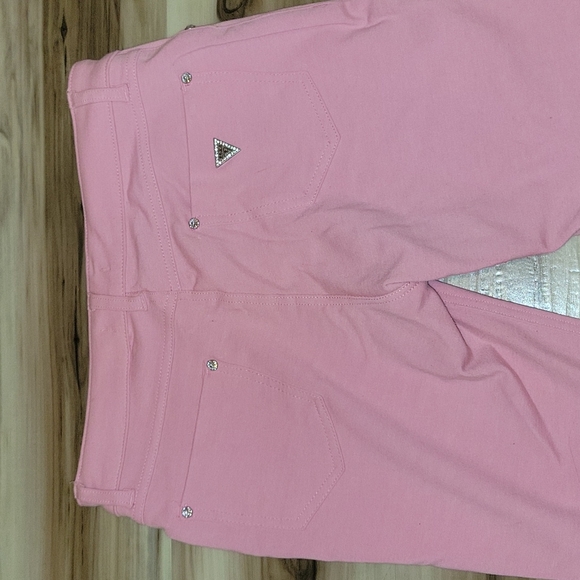 Light Pink Barbiecore Capri Jeggings - Picture 9 of 13